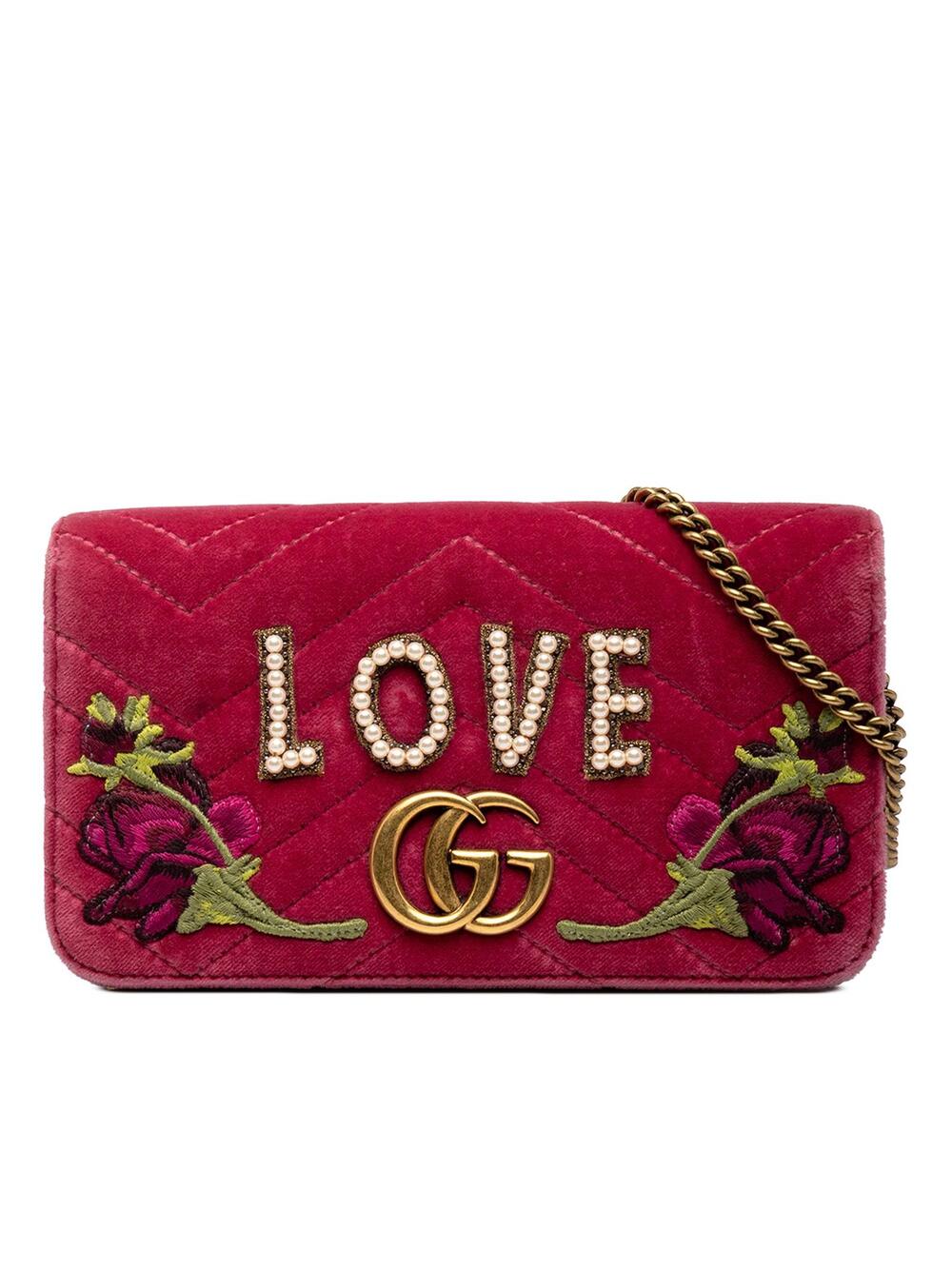 Gucci Mini Gg Marmont Embroidered #348104G74B
